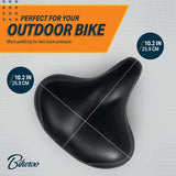 Bikeroo Bike Seat - Peloton Seat Cushion - Bicycle Saddle Replacement - Wide Cushioned Comfortable Seat for Men & Women - Compatible with Exercise, Road, and Stationary Bikes