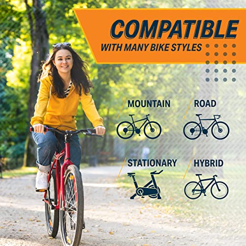 Bikeroo Bike Seat - Peloton Seat Cushion - Bicycle Saddle Replacement - Wide Cushioned Comfortable Seat for Men & Women - Compatible with Exercise, Road, and Stationary Bikes