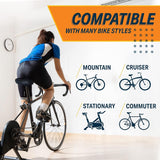 Bikeroo Bike Seat - Peloton Seat Cushion - Bicycle Saddle Replacement - Wide Cushioned Comfortable Seat for Men & Women - Compatible with Exercise, Road, and Stationary Bikes