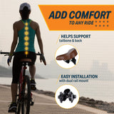 Bikeroo Bike Seat - Peloton Seat Cushion - Bicycle Saddle Replacement - Wide Cushioned Comfortable Seat for Men & Women - Compatible with Exercise, Road, and Stationary Bikes