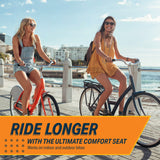 Bikeroo Bike Seat - Peloton Seat Cushion - Bicycle Saddle Replacement - Wide Cushioned Comfortable Seat for Men & Women - Compatible with Exercise, Road, and Stationary Bikes